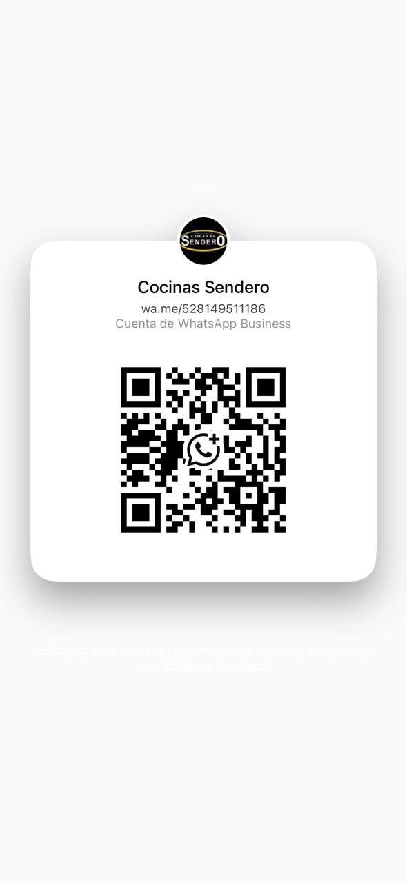 Código QR de WhatsApp Cocinas Sendero